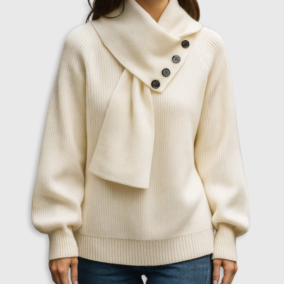 Arielle | Cozy Scarf-Neck Sweater