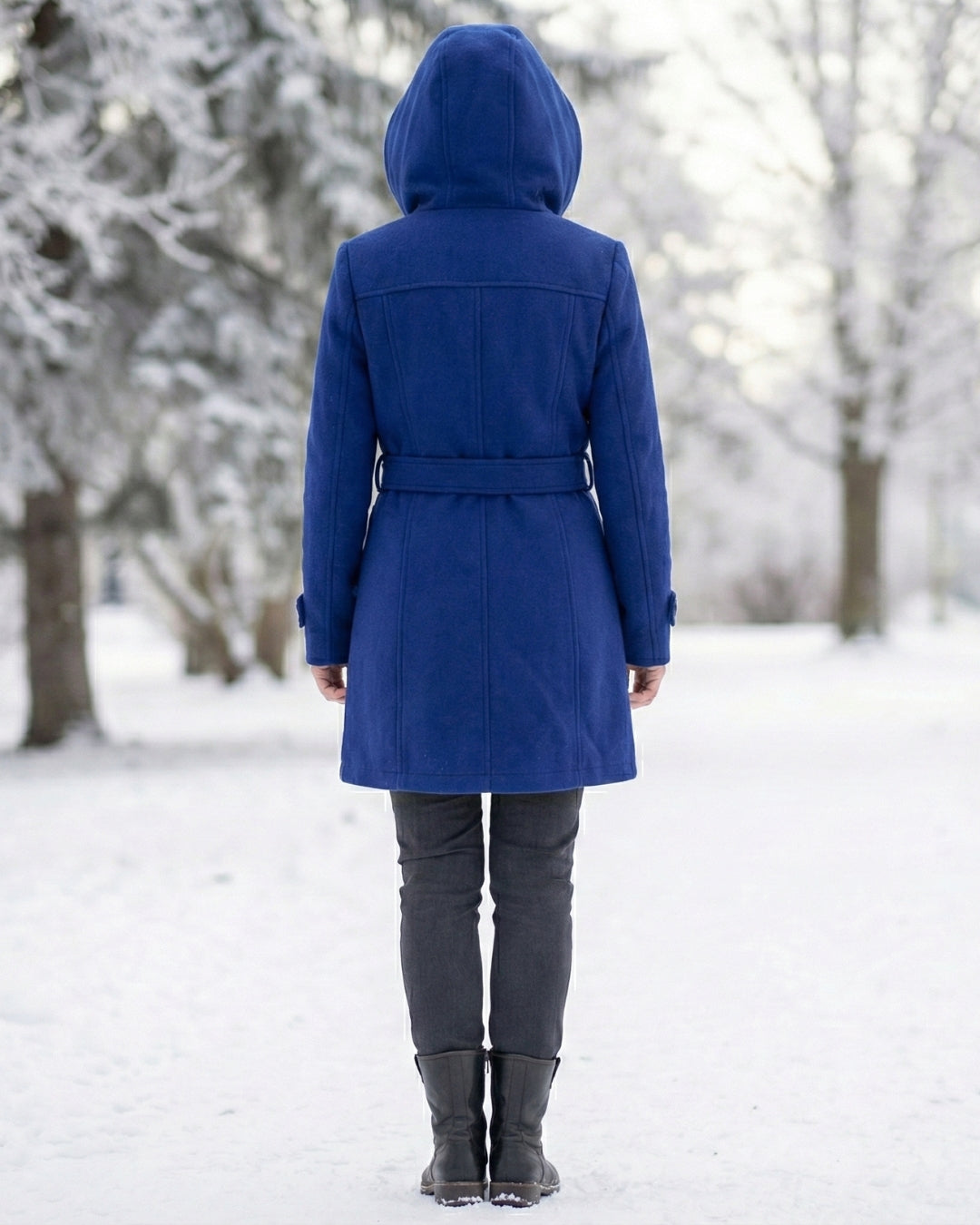 Sheila | Plaid Collar Wool Coat