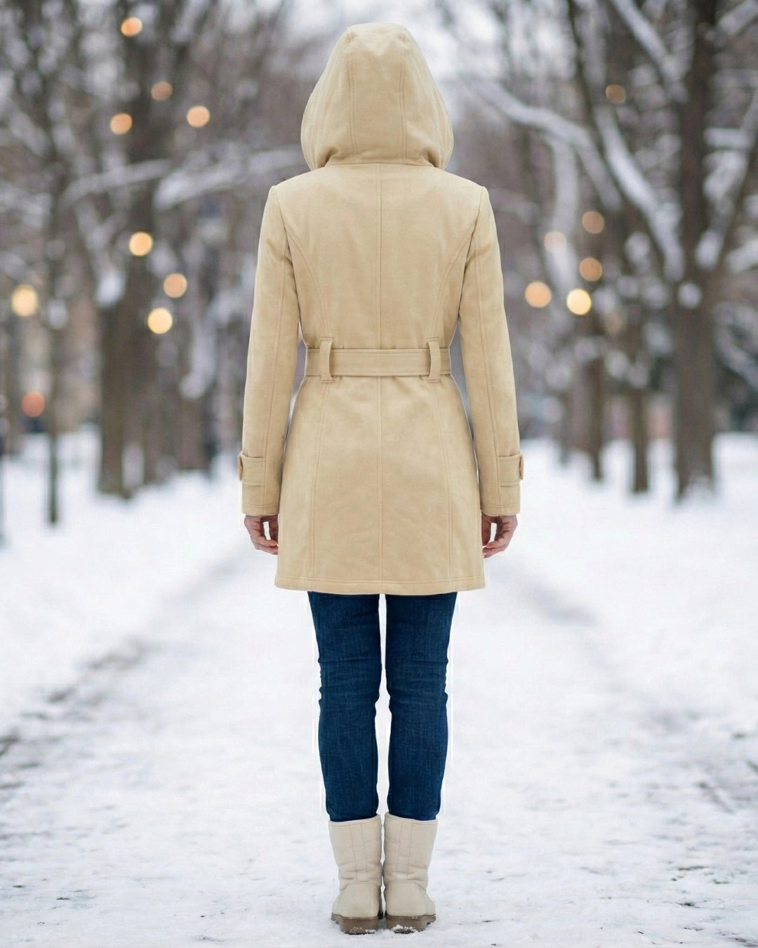 Sheila | Plaid Collar Wool Coat