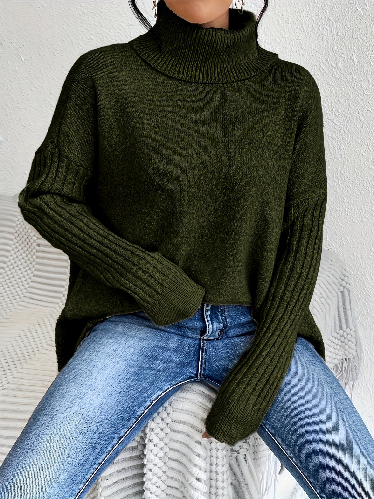 Irina | Oversized Turtleneck Sweater