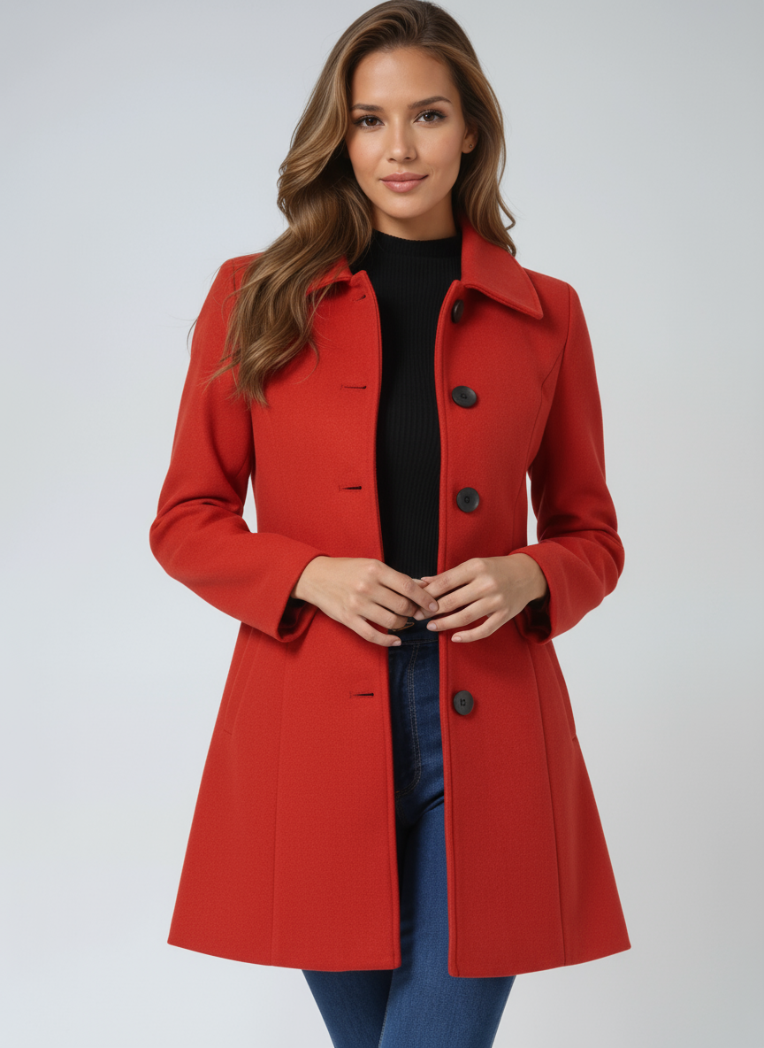 Josephine | Single Breasted Winter Trench Coat