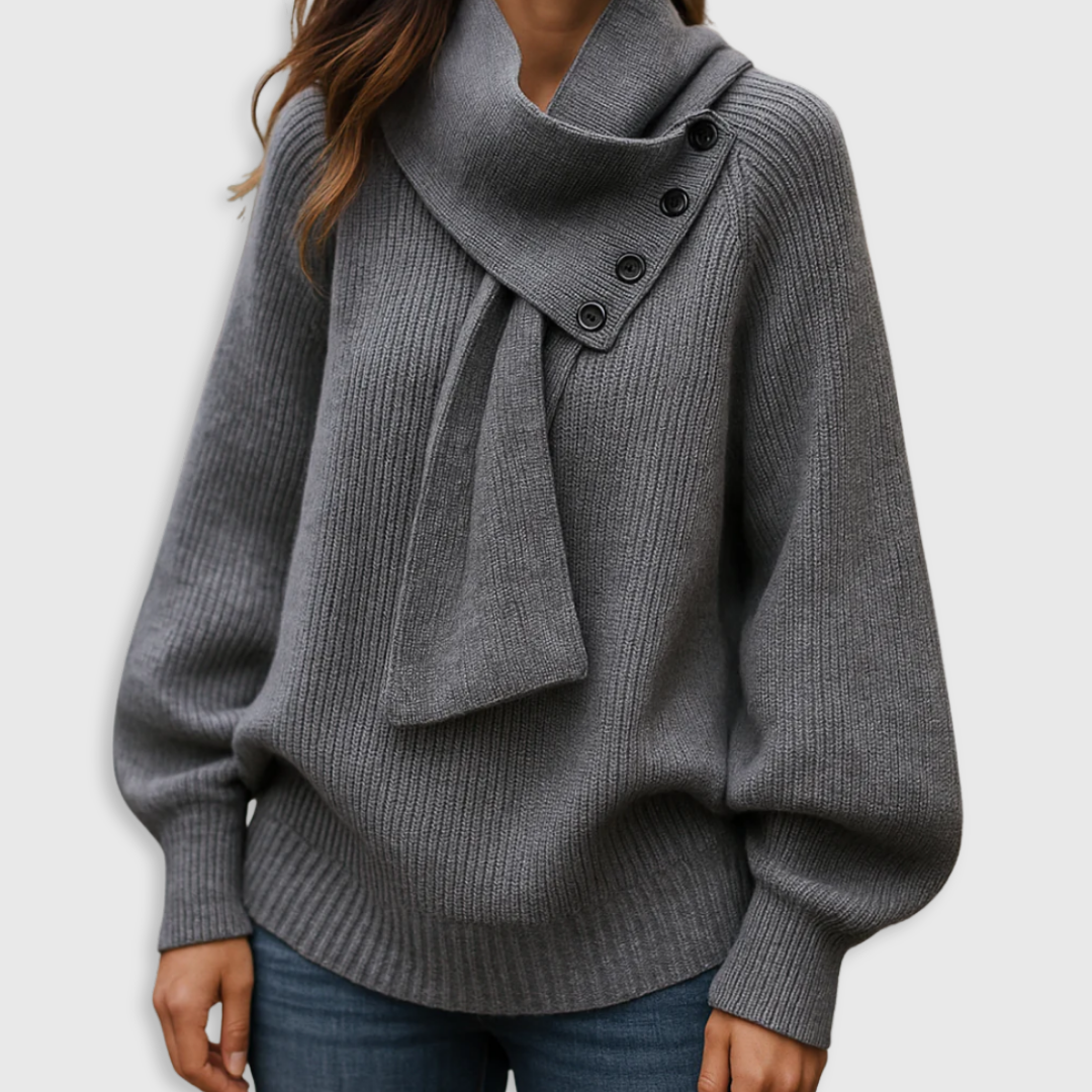 Arielle | Cozy Scarf-Neck Sweater
