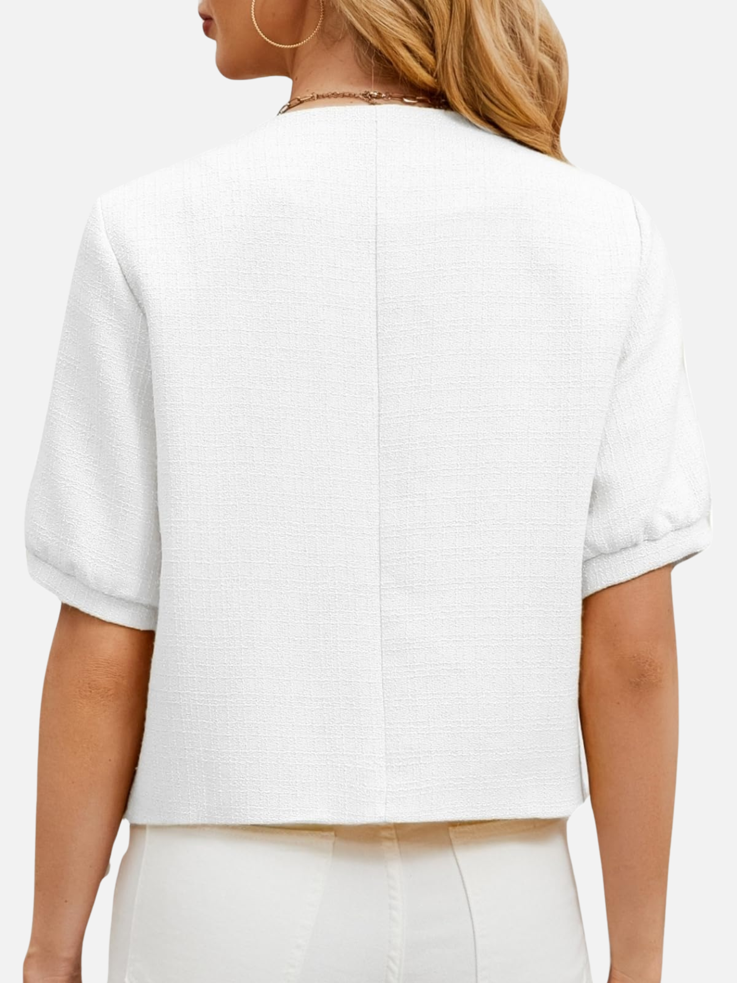 Vivian | Cropped Tweed Blazer Jacket