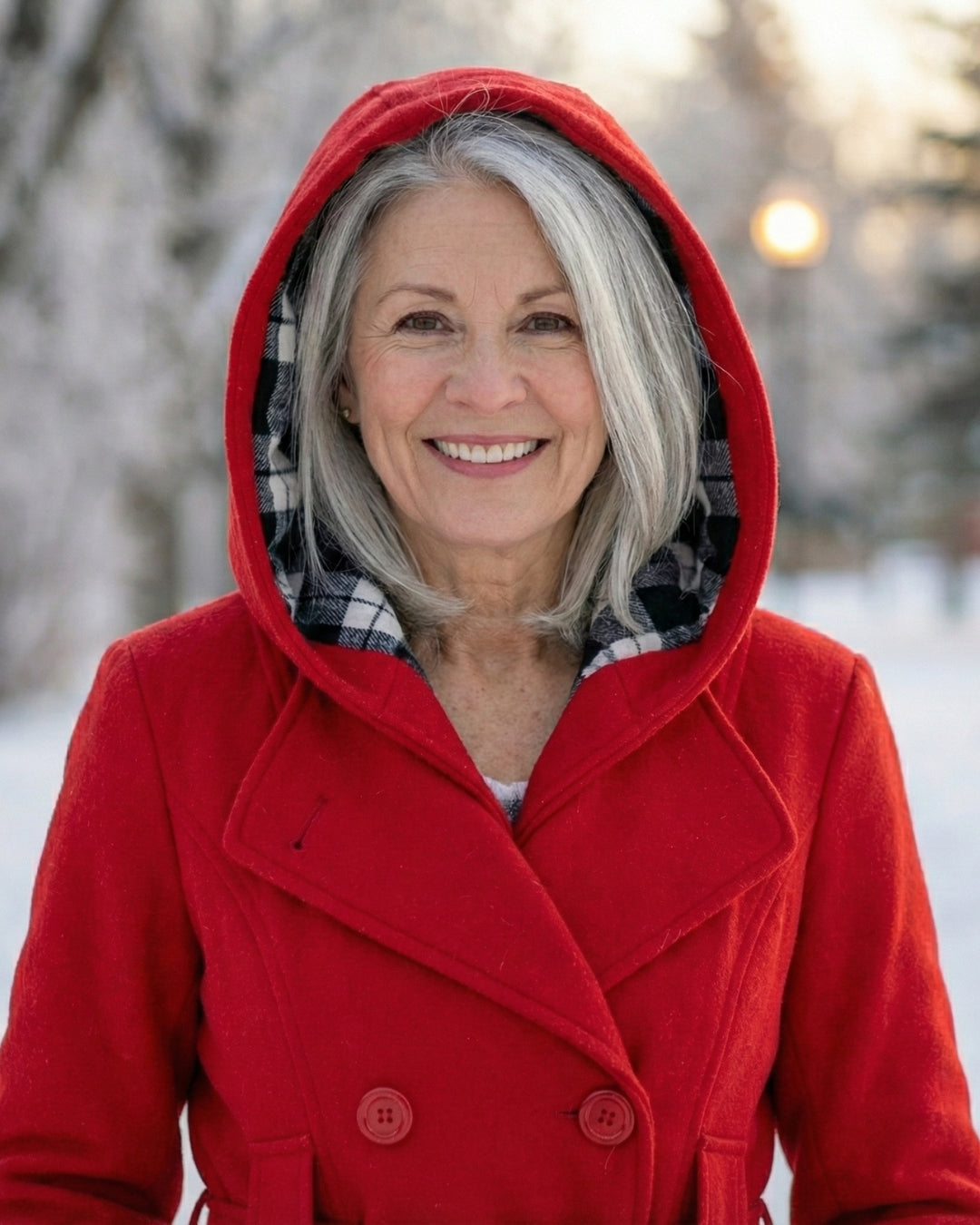 Sheila | Plaid Collar Wool Coat