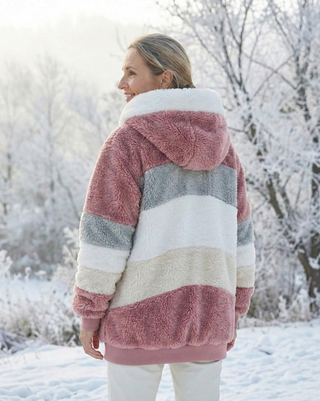 Beverley | Colorblock Plush Jacket