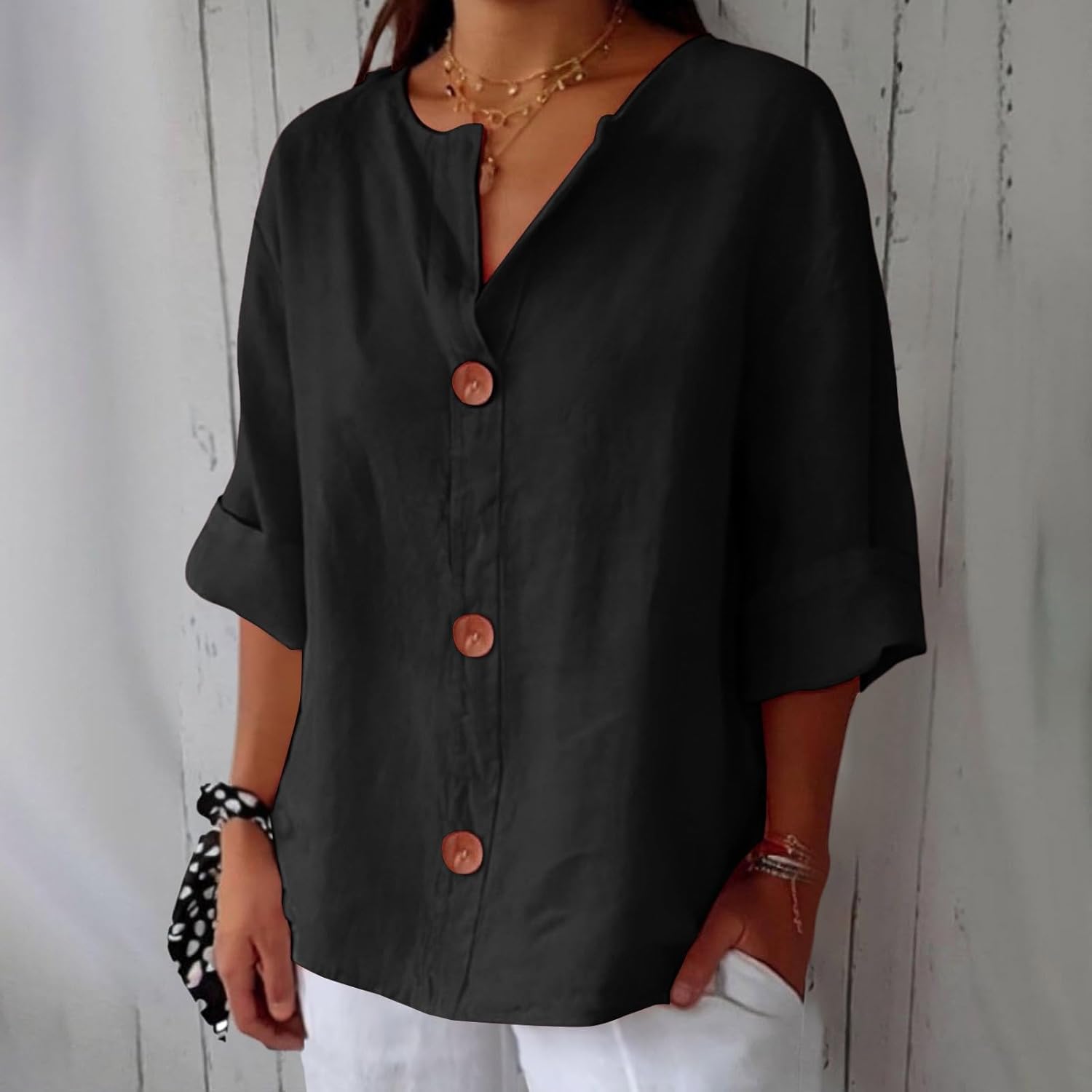 Natasha | Relaxed Blouse for Timeless Elegance