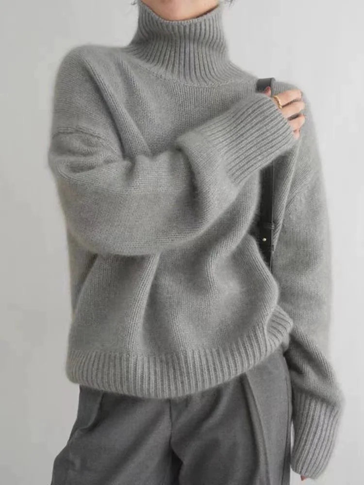 Isabel | High Collar Cashmere