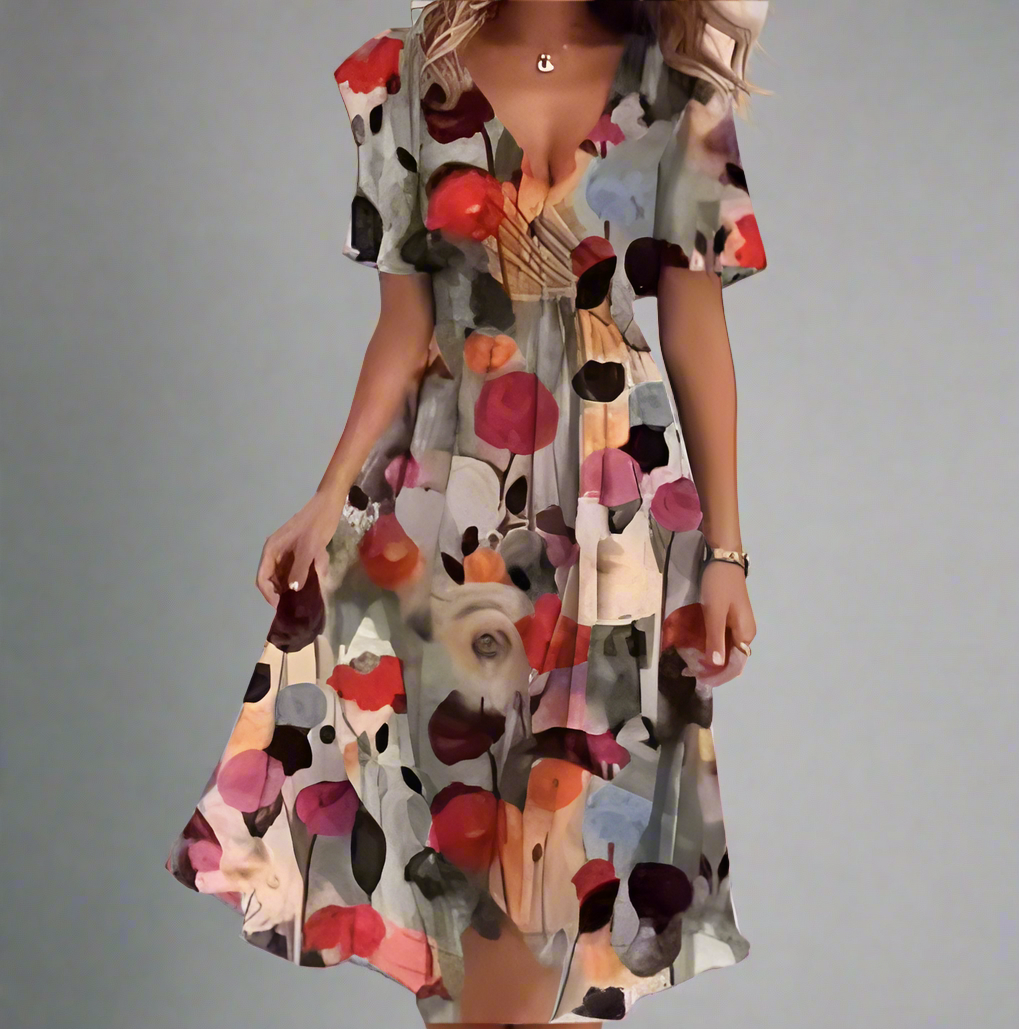 Ashley | Elegant Short Sleeve Dress