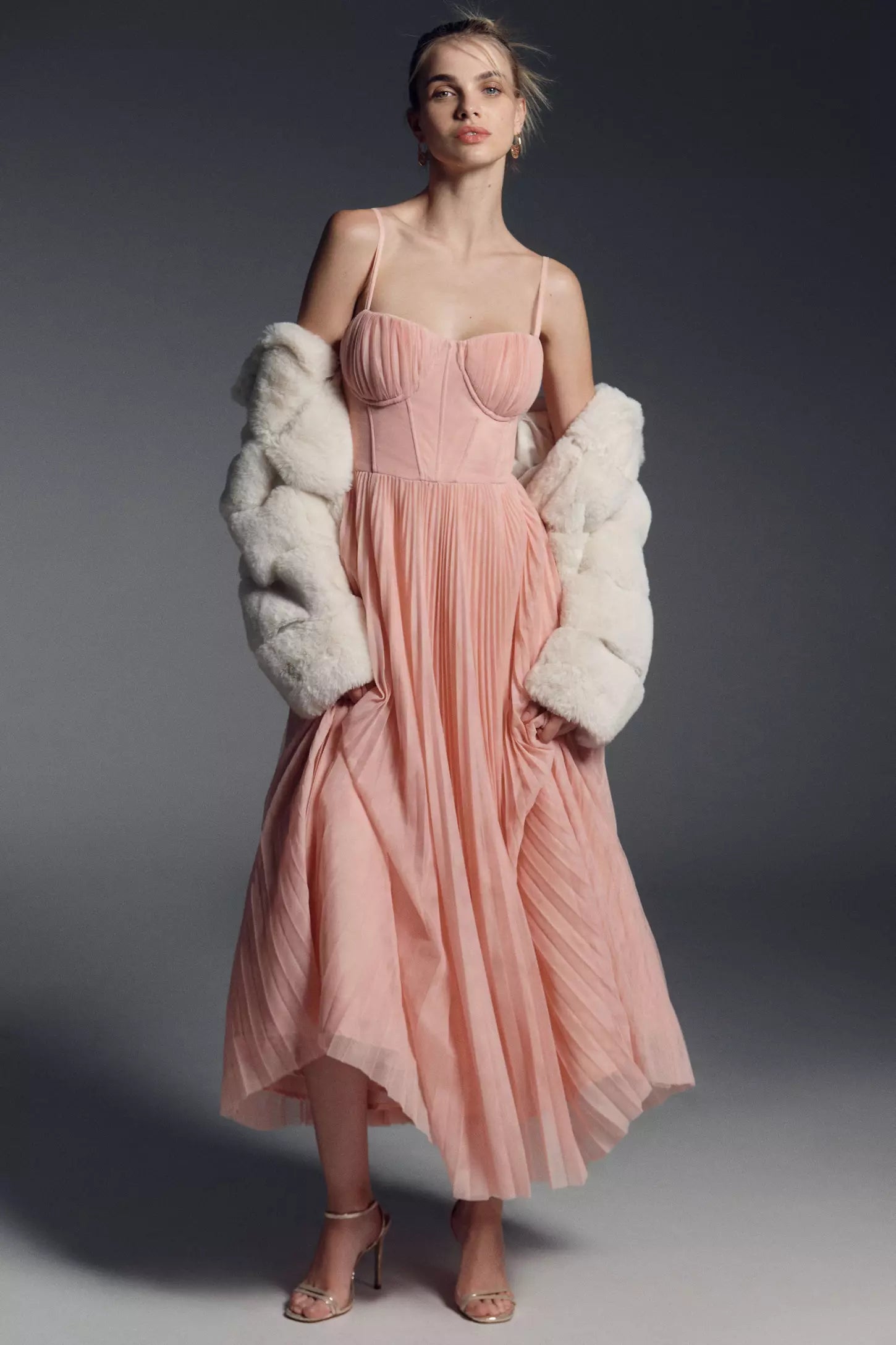 Amy | Flare Dress with Corset Top